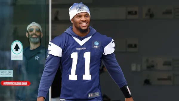 Micah Parsons durante treino dos Cowboys em 2025. Crédito: Chris Jones-Imagn Images.